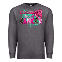 Charcoal Heather Stronger than Cancer Premium Sweatshirt - HowdyJamesFarm