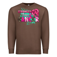 Chestnut Stronger than Cancer Premium Sweatshirt - HowdyJamesFarm