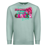 Seafoam Stronger than Cancer Premium Sweatshirt - HowdyJamesFarm