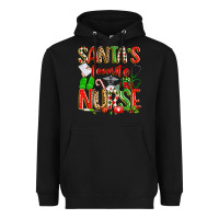 Black santa's favorite nurse Heavyweight Hoodie - texasbilliewilder