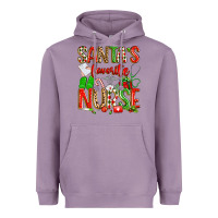 Lavender santa's favorite nurse Heavyweight Hoodie - texasbilliewilder