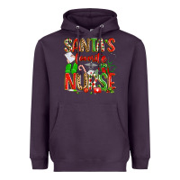 Plum santa's favorite nurse Heavyweight Hoodie - texasbilliewilder