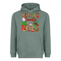 Sage santa's favorite nurse Heavyweight Hoodie - texasbilliewilder