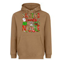 Toasted Coconut santa's favorite nurse Heavyweight Hoodie - texasbilliewilder