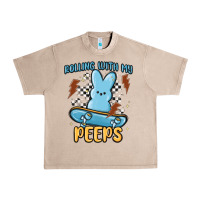 French Oak skateboard bunny Urban Heavy Tee - MaliasSmallBusiness