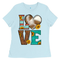 Baby Blue western volleyball love Ladies Tee - HRA Design Shop