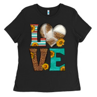 Black western volleyball love Ladies Tee - HRA Design Shop