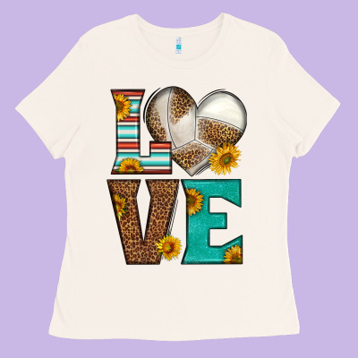 Western Volleyball Love Ladies Tee Designed By Hra Design Shop
