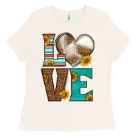 Bone western volleyball love Ladies Tee - HRA Design Shop