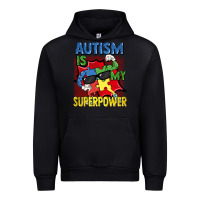 Black Autism is my superpower Autism Awareness Day Urban Hoodie - FaDigitalArtStudio