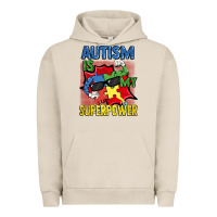 Pigment French Oak Autism is my superpower Autism Awareness Day Urban Hoodie - FaDigitalArtStudio