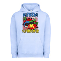Pigment Grape Ice Autism is my superpower Autism Awareness Day Urban Hoodie - FaDigitalArtStudio