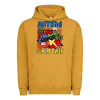 Pigment Peanut Butter Autism is my superpower Autism Awareness Day Urban Hoodie - FaDigitalArtStudio