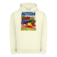 Pigment Pistachio Autism is my superpower Autism Awareness Day Urban Hoodie - FaDigitalArtStudio