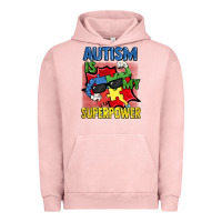 Pigment Salmon Autism is my superpower Autism Awareness Day Urban Hoodie - FaDigitalArtStudio