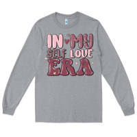 Heather Grey in my self love era Long Sleeve Tee - MaliasSmallBusiness