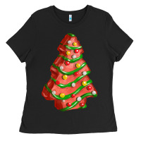 Black red christmas cake fa element Ladies Tee - FaDigitalArtStudio