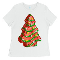 White red christmas cake fa element Ladies Tee - FaDigitalArtStudio