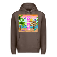 Coffee feeling beachy Premium Hoodie - TumblerDesignByShophia