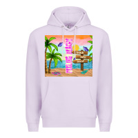 Lilac feeling beachy Premium Hoodie - TumblerDesignByShophia