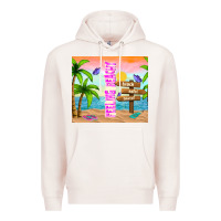 Pale Pink feeling beachy Premium Hoodie - TumblerDesignByShophia
