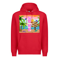Red feeling beachy Premium Hoodie - TumblerDesignByShophia