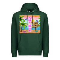 Sports Green feeling beachy Premium Hoodie - TumblerDesignByShophia