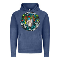 Vintage Denim Bull Skull Christmas Vintage Hoodie - RanaPortraitStore