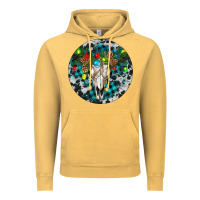 Vintage Mustard Bull Skull Christmas Vintage Hoodie - RanaPortraitStore