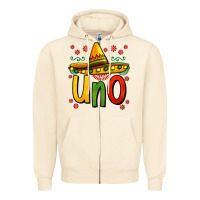 Sandshell uno my first mexican birthday Zipper Hoodie - Jasminsmagicworld