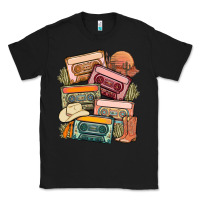 Black customized country cassette tapes Classic Tee - MaliasSmallBusiness