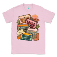 Bubblegum Pink customized country cassette tapes Classic Tee - MaliasSmallBusiness