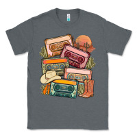 Charcoal Heather customized country cassette tapes Classic Tee - MaliasSmallBusiness