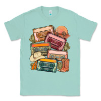 Seafoam customized country cassette tapes Classic Tee - MaliasSmallBusiness