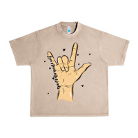 French Oak love needs no words Urban Heavy Tee - MaliasSmallBusiness