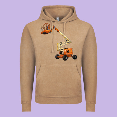 Boom Lift Vintage Hoodie Designed By Lillyallendesigns