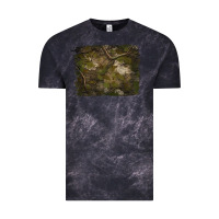 Cloud Black green hunter camouflage pattern brushstroke Vintage Tee - Jasminsmagicworld