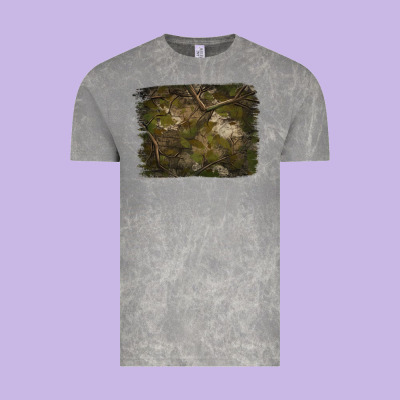 Green Hunter Camouflage Pattern Brushstroke Vintage Tee Designed By Jasminsmagicworld