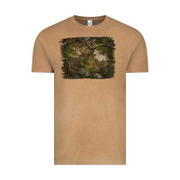Vintage Camel green hunter camouflage pattern brushstroke Vintage Tee - Jasminsmagicworld