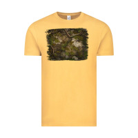 Vintage Mustard green hunter camouflage pattern brushstroke Vintage Tee - Jasminsmagicworld