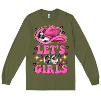 Army Green lets go girls Long Sleeve Tee - NancyCooperArtShop