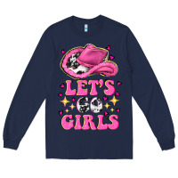 Navy lets go girls Long Sleeve Tee - NancyCooperArtShop