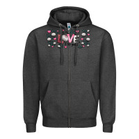 Charcoal Heather for the love of the game  volleyball Zipper Hoodie - Jasminsmagicworld
