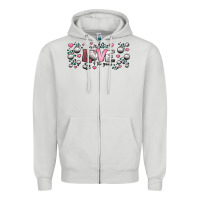 Dove Grey for the love of the game  volleyball Zipper Hoodie - Jasminsmagicworld