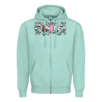 Seafoam for the love of the game  volleyball Zipper Hoodie - Jasminsmagicworld