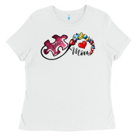White autism mom 1 Ladies Tee - SublimationCraftShop