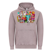 Vintage Zinc p.e. teacher coffee cups Vintage Hoodie - NancyCooperArtShop