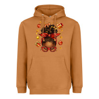 Meerkat christmas afro messy bun Heavyweight Hoodie - texasbilliewilder
