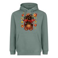 Sage christmas afro messy bun Heavyweight Hoodie - texasbilliewilder