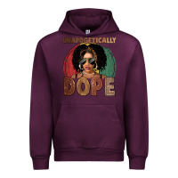 Mauve Wine Unapologetically dope Urban Hoodie - FaDigitalArtStudio